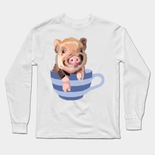 Teacup Pig Long Sleeve T-Shirt